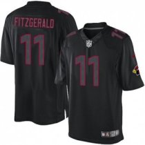 Nike Cardinals -11 Larry Fitzgerald Black Men's Stitched NFL Impact Limited Jersey