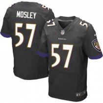 NEW Ravens -57 CJ Mosley Black Alternate Stitched NFL New Elite Jersey
