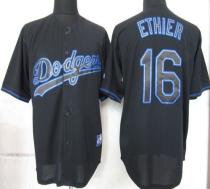 Los Angeles Dodgers -16 Andre Ethier Black Fashion Stitched MLB Jersey