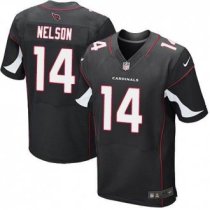 Nike Arizona Cardinals -14 JJ Nelson Black Alternate Men's Stitched NFL Elite Jersey