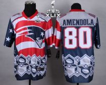 Nike New England Patriots -80 Danny Amendola Navy Blue Super Bowl XLIX Mens Stitched NFL Elite Noble