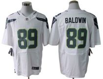 Nike Seattle Seahawks #89 Doug Baldwin White Men's Stitched NFL Elite Jersey