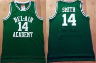Bel-Air Academy -14 Smith Green Stitched Basketball Jersey