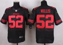 Nike San Francisco 49ers -52 Patrick Willis Black Alternate Mens Stitched NFL Elite Jersey