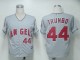 Los Angeles Angels of Anaheim -44 Mark Trumbo Grey Cool Base Stitched MLB Jersey