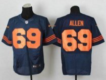 Chicago Bears -69 Jared Allen Navy Blue 1940s Throwback NFL Elite Jersey