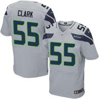 Nike Seattle Seahawks #55 Frank Clark Grey Alternate Men's Stitched NFL Elite Jersey