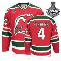 New Jersey Devils -4 Scott Stevens 2012 Stanley Cup Finals Red CCM Team Classic Stitched NHL Jersey