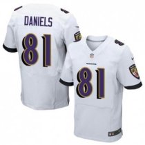 2014 NFL Draft Baltimore Ravens -81 Owen Daniels White New Elite Jersey