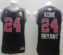 Los Angeles Lakers -24 Kobe Bryant Black 2015 All Star Stitched NBA Jersey
