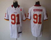 Nike Redskins -91 Ryan Kerrigan White With 80TH Patch Stitched NFL Elite Jersey