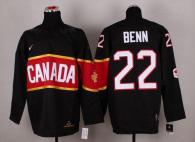 Olympic 2014 CA 22 Jamie Benn Black Stitched NHL Jersey