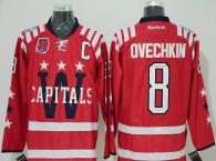Washington Capitals -8 Alex Ovechkin 2015 Winter Classic Red 40th Anniversary Stitched NHL Jersey