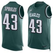 Nike Eagles -43 Darren Sproles Midnight Green Team Color Stitched NFL Limited Tank Top Jersey