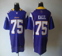 Nike Vikings -75 Matt Kalil Purple Team Color Stitched NFL Elite Jersey