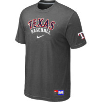Texas Rangers D Grey Nike Short Sleeve Practice T-Shirt
