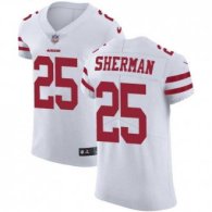 Nike 49ers -25 Richard Sherman White Stitched NFL Vapor Untouchable Elite Jersey