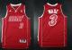 Miami Heat -3 Dwyane Wade Red Pride Swingman Stitched NBA Jersey