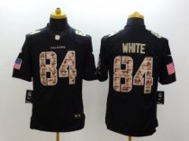 Nike Falcons 84 Roddy White Black NFL Limited Salute to Service Jersey
