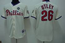 Philadelphia Phillies #26 Chase Utley Stitched Cream MLB Jersey