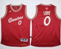 Cleveland Cavaliers #0 Kevin Love Red 2015-2016 Christmas Day Stitched Youth NBA Jersey