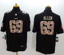 Nike Chicago Bears -69 Jared Allen Black Salute To Service Jersey
