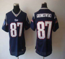 Nike New England Patriots -87 Rob Gronkowski Navy Blue Team Color Stitched NFL Elite Jersey