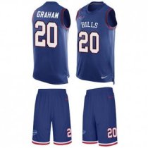 Bills #20 Corey Graham Royal Blue Team Color Stitched NFL Limited Tank Top Suit Jersey
