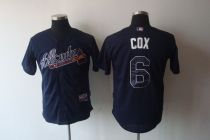 Atlanta Braves #6 Bobby Cox Blue Stitched MLB Jersey