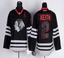 Chicago Blackhawks -2 Duncan Keith Black Ice Stitched NHL Jersey