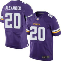 Nike Vikings -20 Mackensie Alexander Purple Team Color Stitched NFL Elite Jersey
