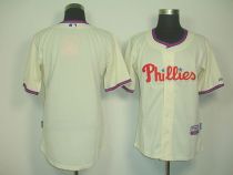 Philadelphia Phillies Blank Cream Cool Base Stitched MLB Jersey