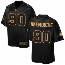 Nike Cardinals -90 Robert Nkemdiche Black Men's Stitched NFL Elite Pro Line Gold Collection Jersey