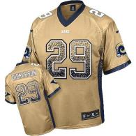 Nike St Louis Rams -29 Eric Dickerson Gold Men's Stitched NFL Elite Drift Fashion Jersey