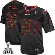 Nike San Francisco 49ers #80 Jerry Rice Black Super Bowl XLVII Men‘s Stitched NFL Elite Camo Fashion