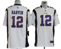 Nike Vikings -12 Percy Harvin White Stitched NFL Game Jersey