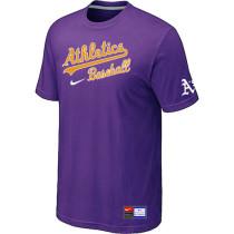 Oakland Athletics Purple Nike Short Sleeve Practice T-Shirt