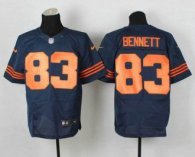 Chicago Bears -83 Martellus Bennett Navy Blue 1940s Throwback NFL Elite Jersey