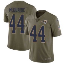 Nike Rams -44 Jacob McQuaide Olive Stitched NFL Limited 2017 Salute to Service Jersey