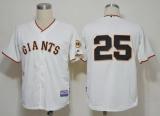 San Francisco Giants #25 Barry Bonds Cream Cool Base Stitched MLB Jersey