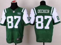 Nike New York Jets -87 Eric Decker Green Team Color Men's Stitched NFL Elite Jersey