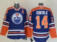 Edmonton Oilers -14 Jordan Eberle Light Blue Stitched NHL Jersey
