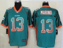 2013 New Nike Miami Dolphins -13 Marino Drift Fashion Green Elite Jerseys