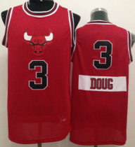 Chicago Bulls -3 Doug McDermott Red 2014-15 Christmas Day Stitched NBA Jersey