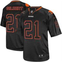 Nike Cleveland Browns -21 Justin Gilbert Lights Out Black Men's Stitched NFL Elite Jersey