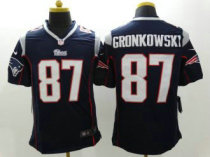 Nike New England Patriots -87 Gronkowski Blue Team Color NFL Limited Jerseys