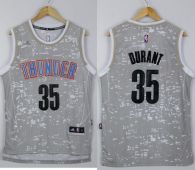 Oklahoma City Thunder -35 Kevin Durant Grey City Light Stitched NBA Jersey