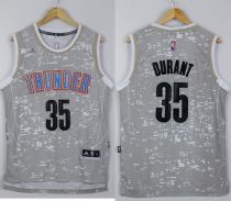 Oklahoma City Thunder -35 Kevin Durant Grey City Light Stitched NBA Jersey