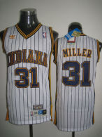 Mitchell and Ness Indiana Pacers -31 Reggie Miller White Stitched Throwback NBA Jersey