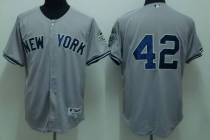 New York Yankees -42 Mariano Rivera Stitched Grey MLB Jersey